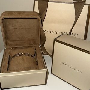 David Yurman Cable Loop Bracelet with 18k Gold